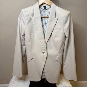 White House Black Market Tan Tie-Back Blazer Size 0